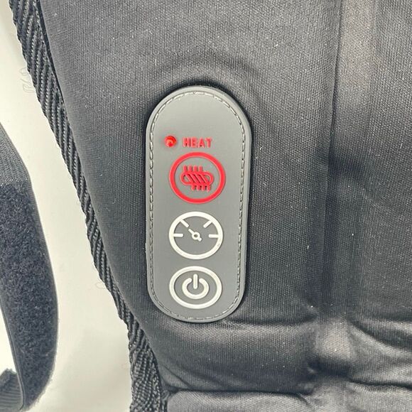 Vie Oli Black USB Heated & Vibrating Back Massage Cushion – Back Pain Relief - Picture 6 of 15